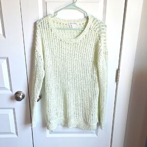Motherhood Maternity Soft Mint Color Knit Sweater Size M EUC